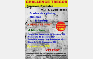 VTT ET CYCLO-CROSS le 6 NOVEMBRE à PLEUMEUR BODOU