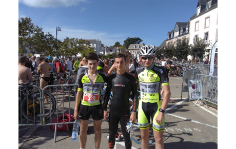 Super chrono des cadets sur le triathlon de Locquirec !