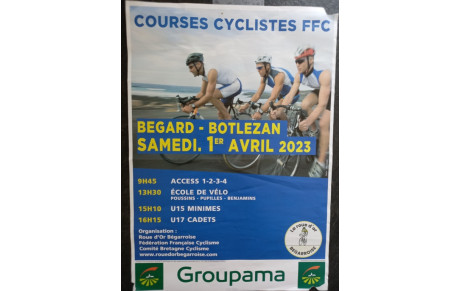 COURSES CYCLISTES 1er Avril BEGARD-BOTLEZAN
